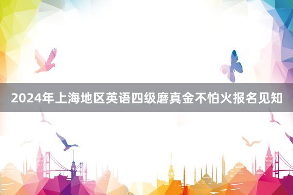 2024年上海地区英语四级磨真金不怕火报名见知