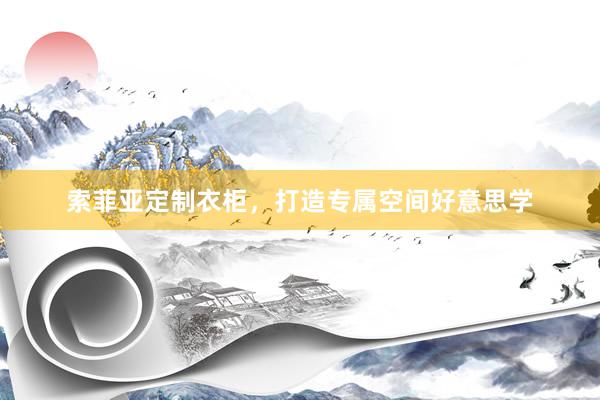 索菲亚定制衣柜，打造专属空间好意思学